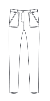 STRAIGHT CROPPED