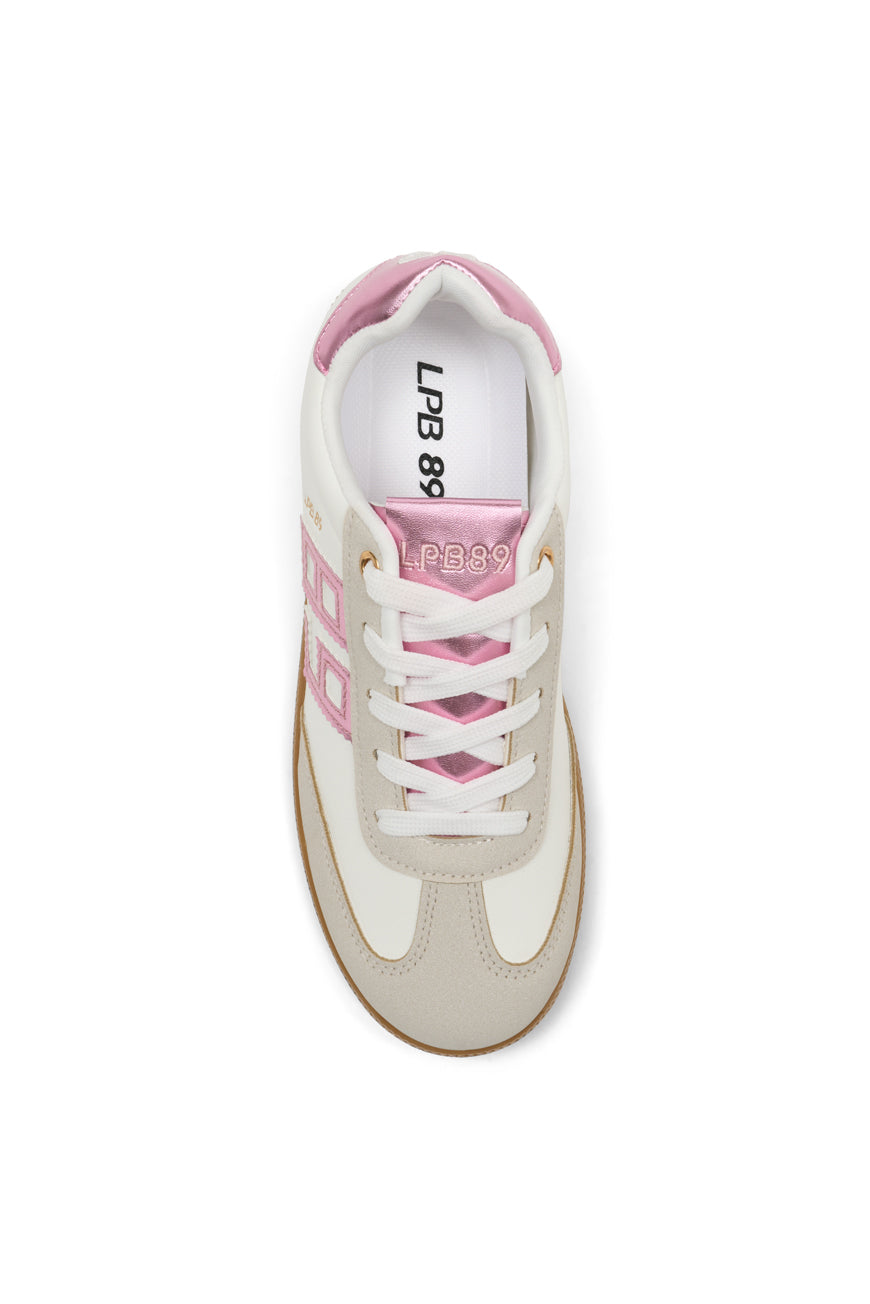 BASKETS NAIS BLANC / ROSE METAL