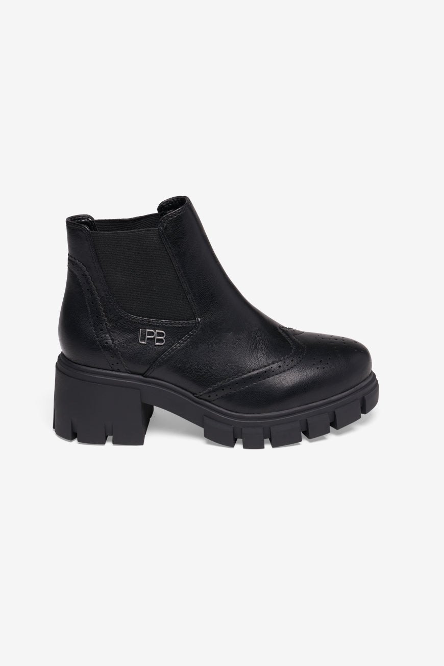 BOTTINES NOIRES CRANTEES JADA