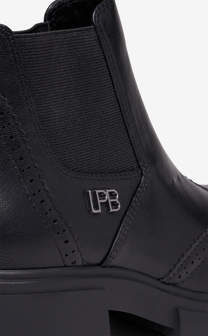 BOTTINES NOIRES CRANTEES JADA