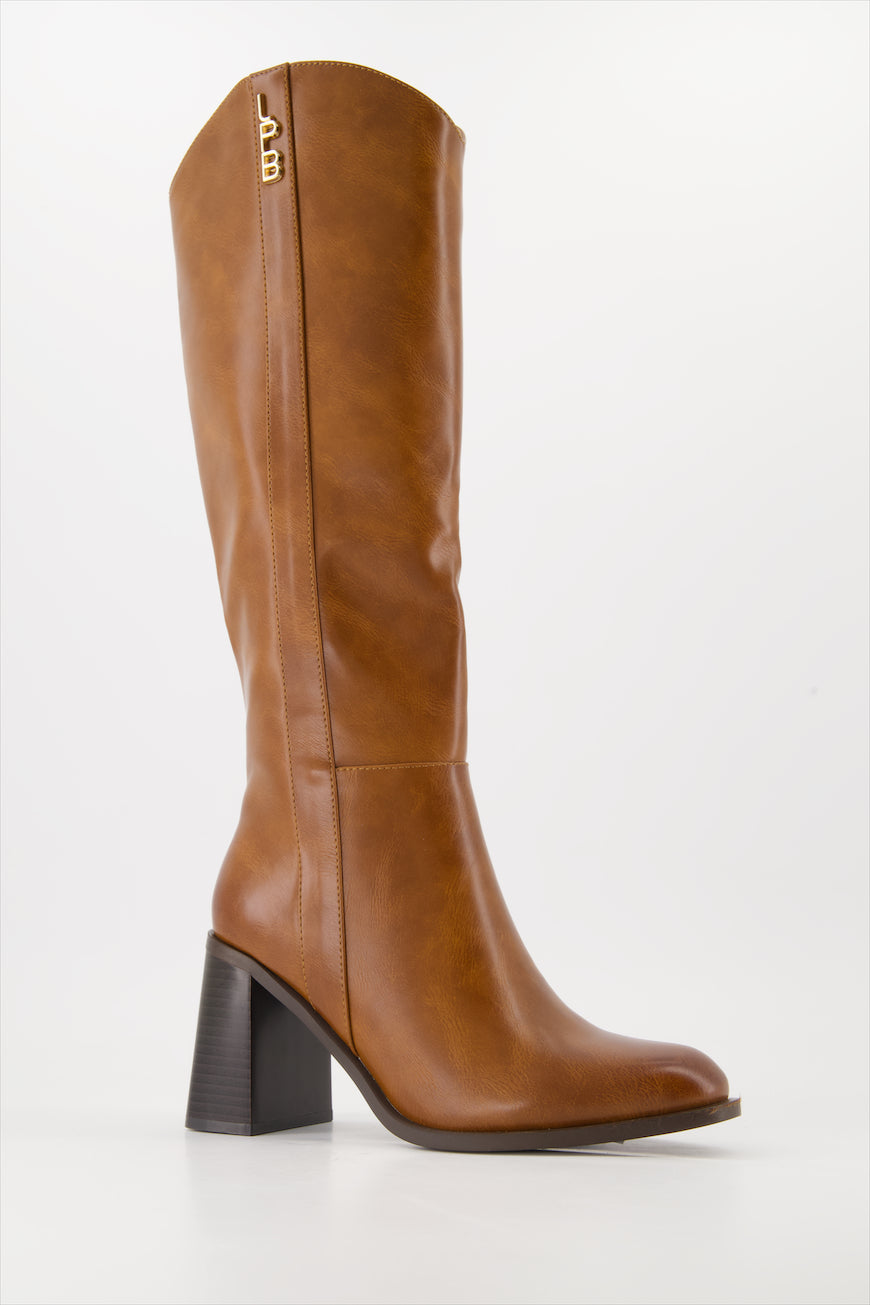 BOTTES CAMEL A TALONS JEANNE
