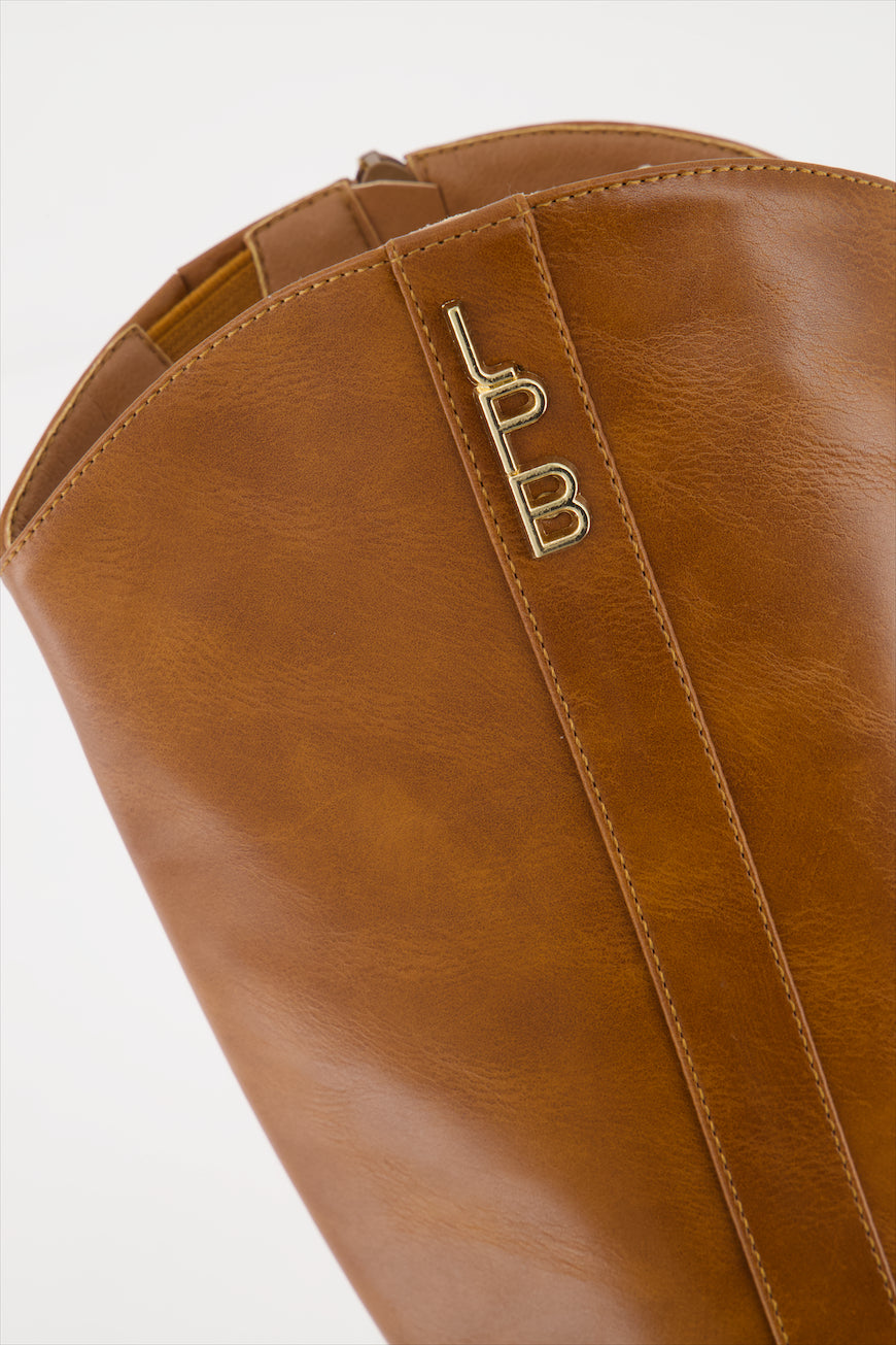 BOTTES CAMEL A TALONS JEANNE