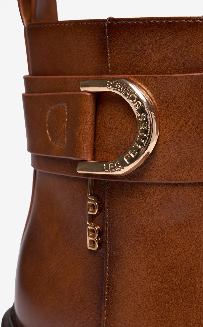 BOTTINES EFFET CUIR BROSSE MALIKA