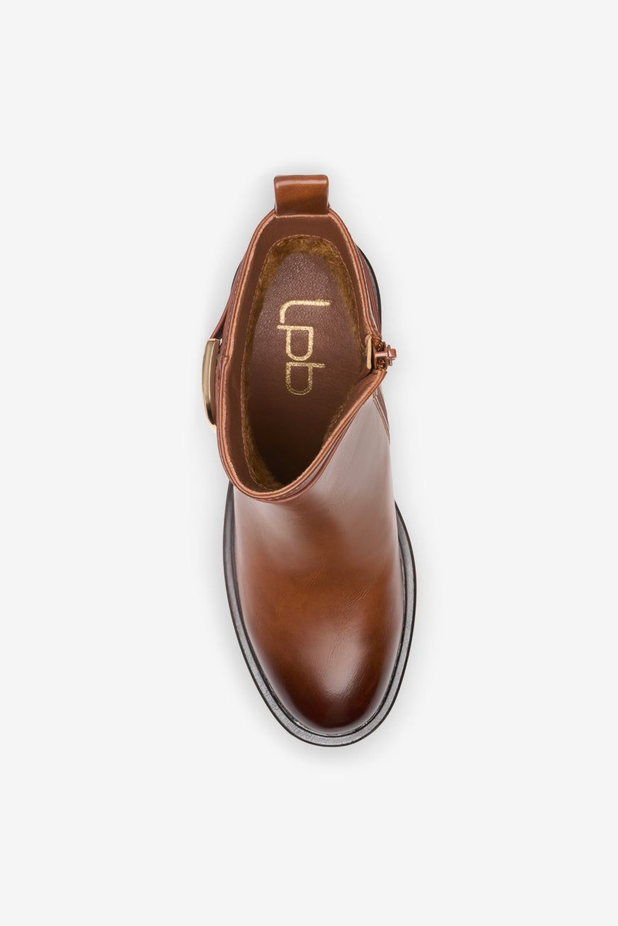 BOTTINES EFFET CUIR BROSSE MALIKA