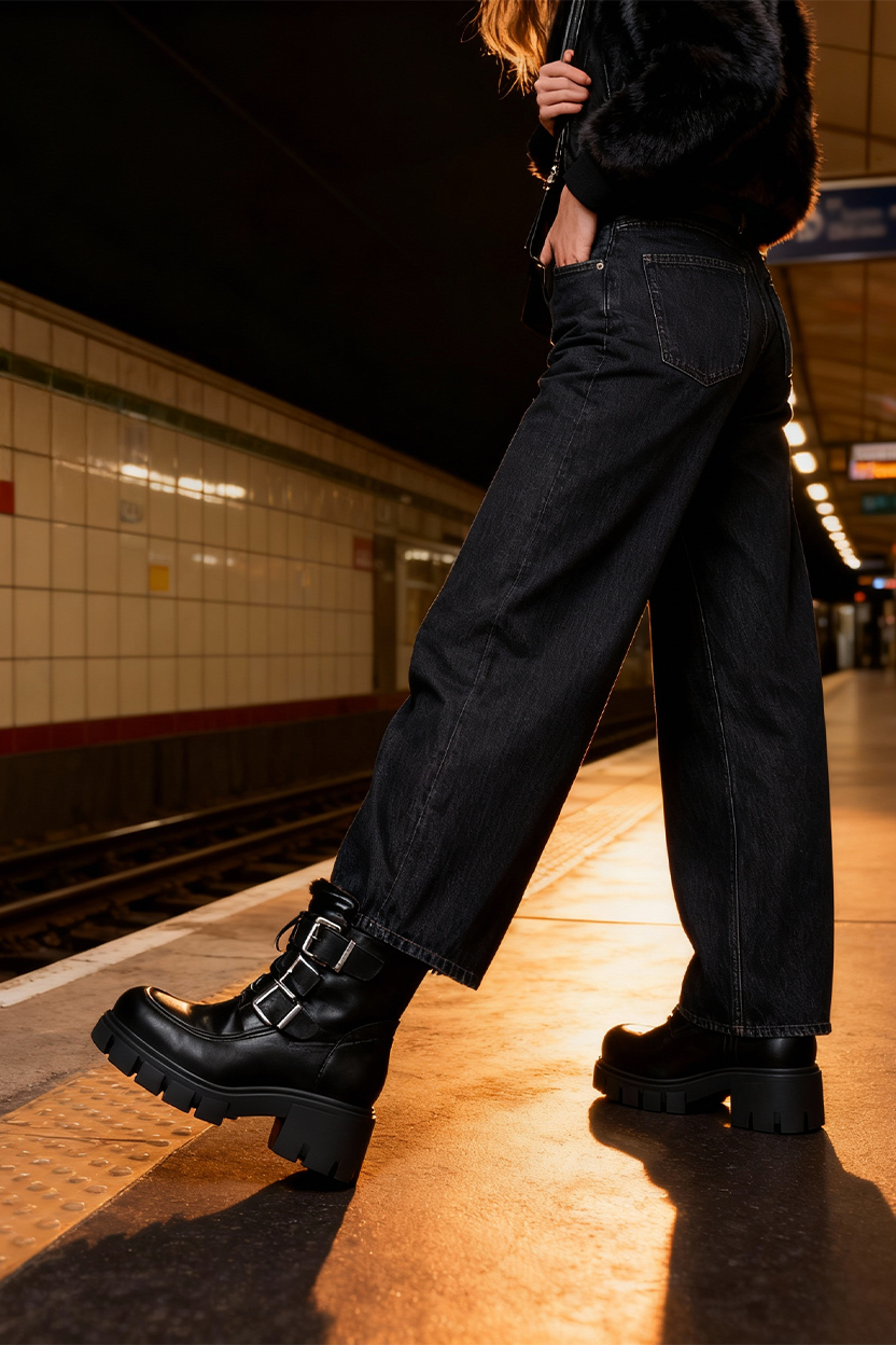 BOTTINES CRANTEES A TALONS MARWA