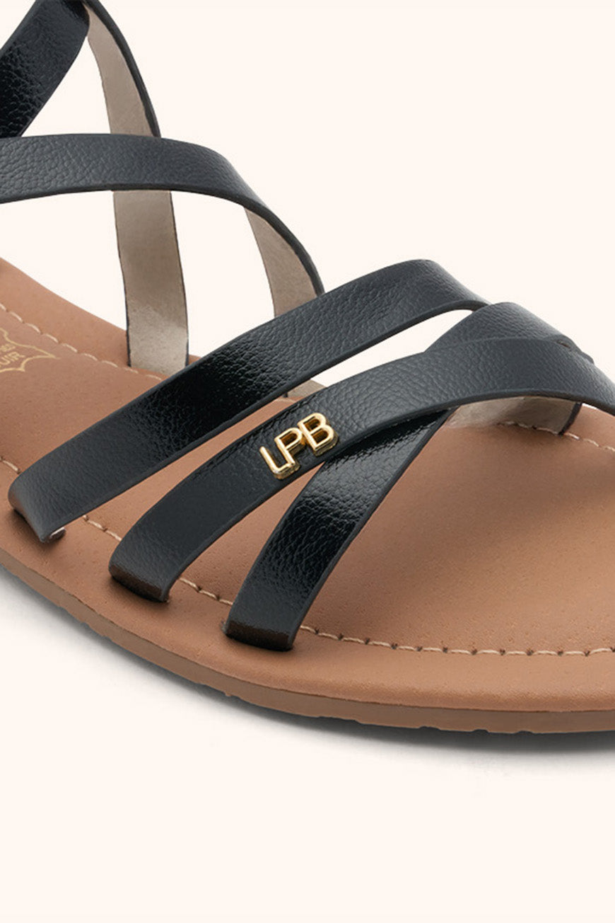 SANDALES FIKEN EBENE METAL