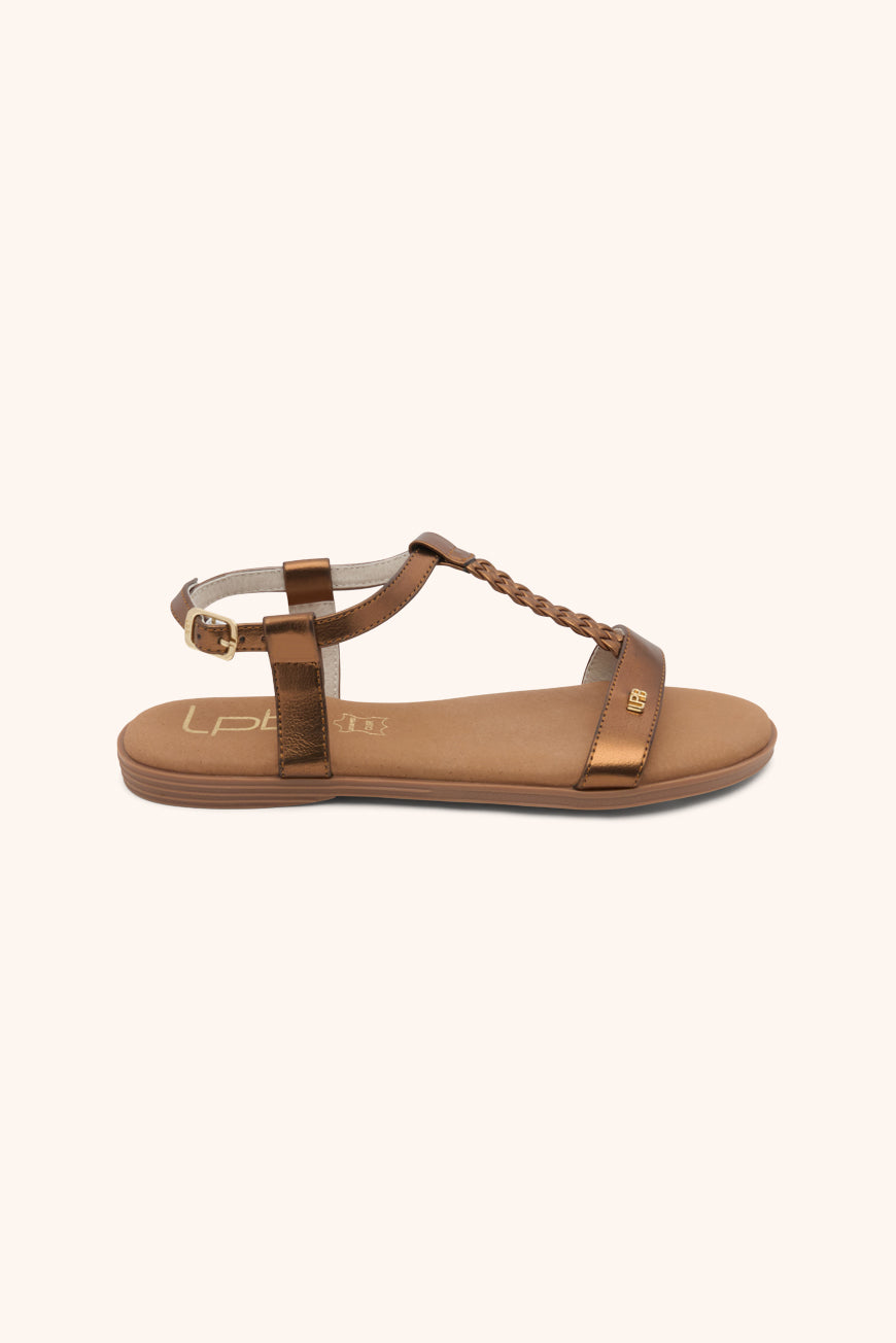 SANDALES LIE BRONZE METAL