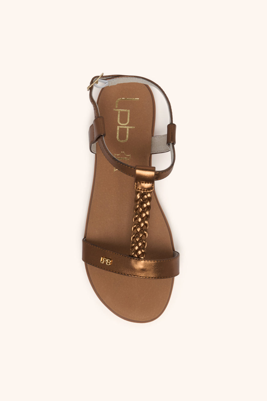 SANDALES LIE BRONZE METAL