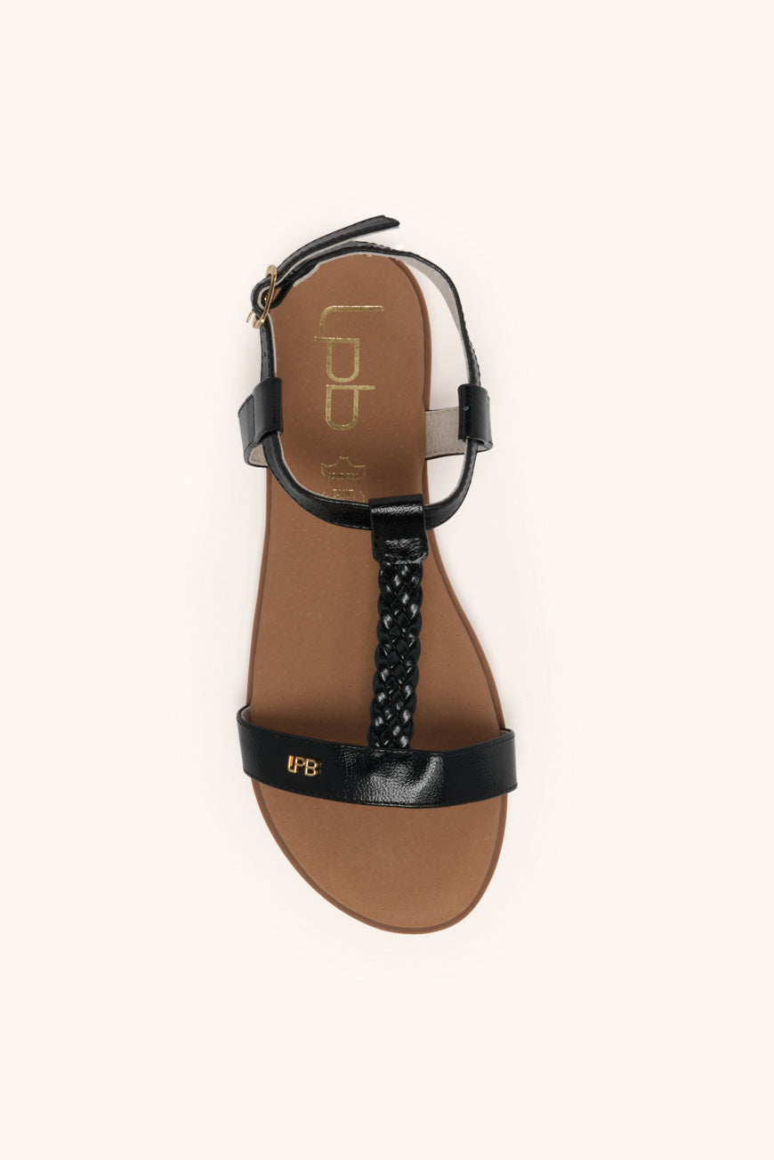 SANDALES LIE EBENE METAL