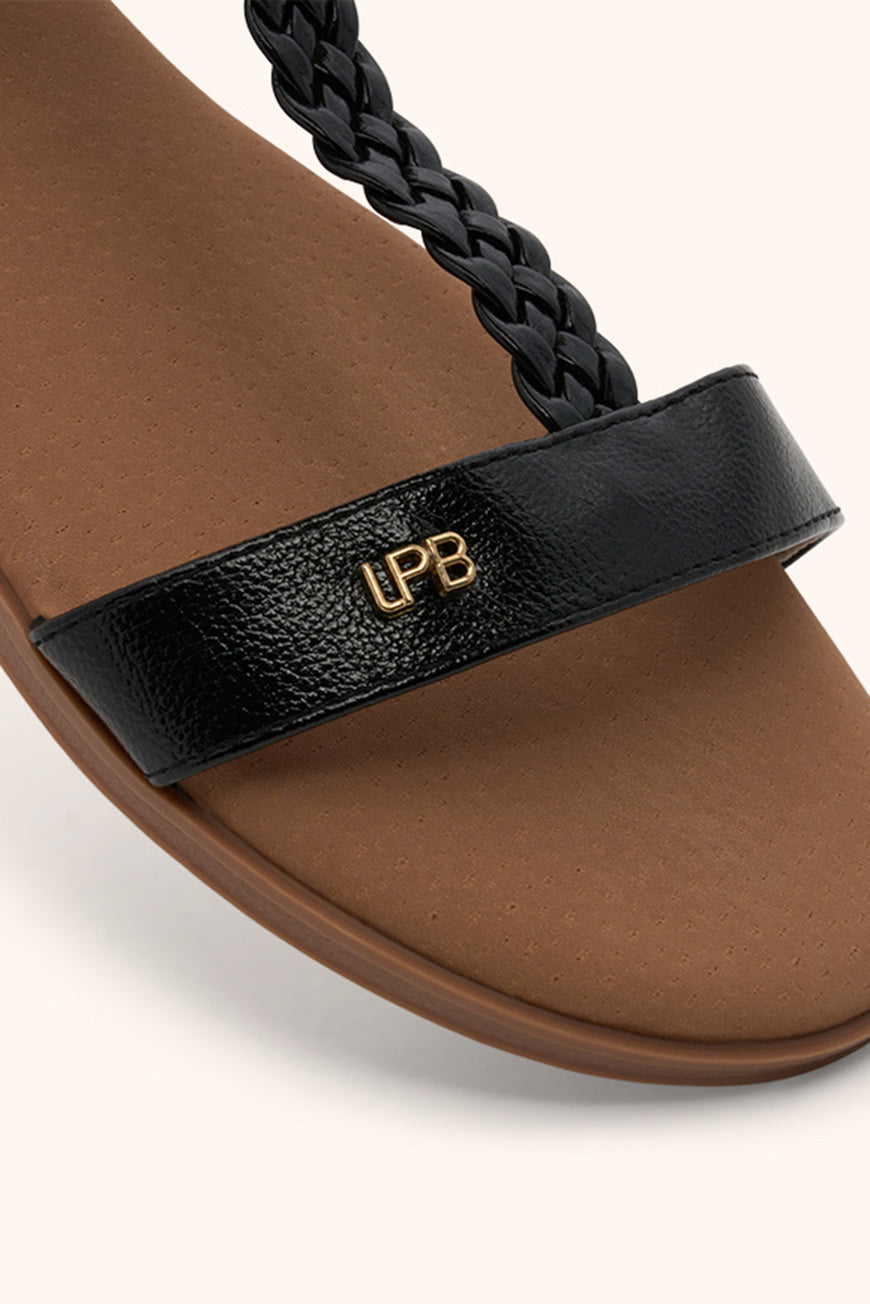 SANDALES LIE EBENE METAL