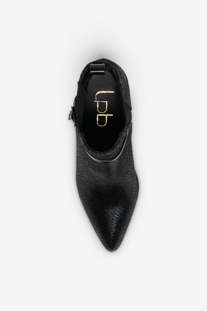 BOTTINES NOIR SNAKE JANKA