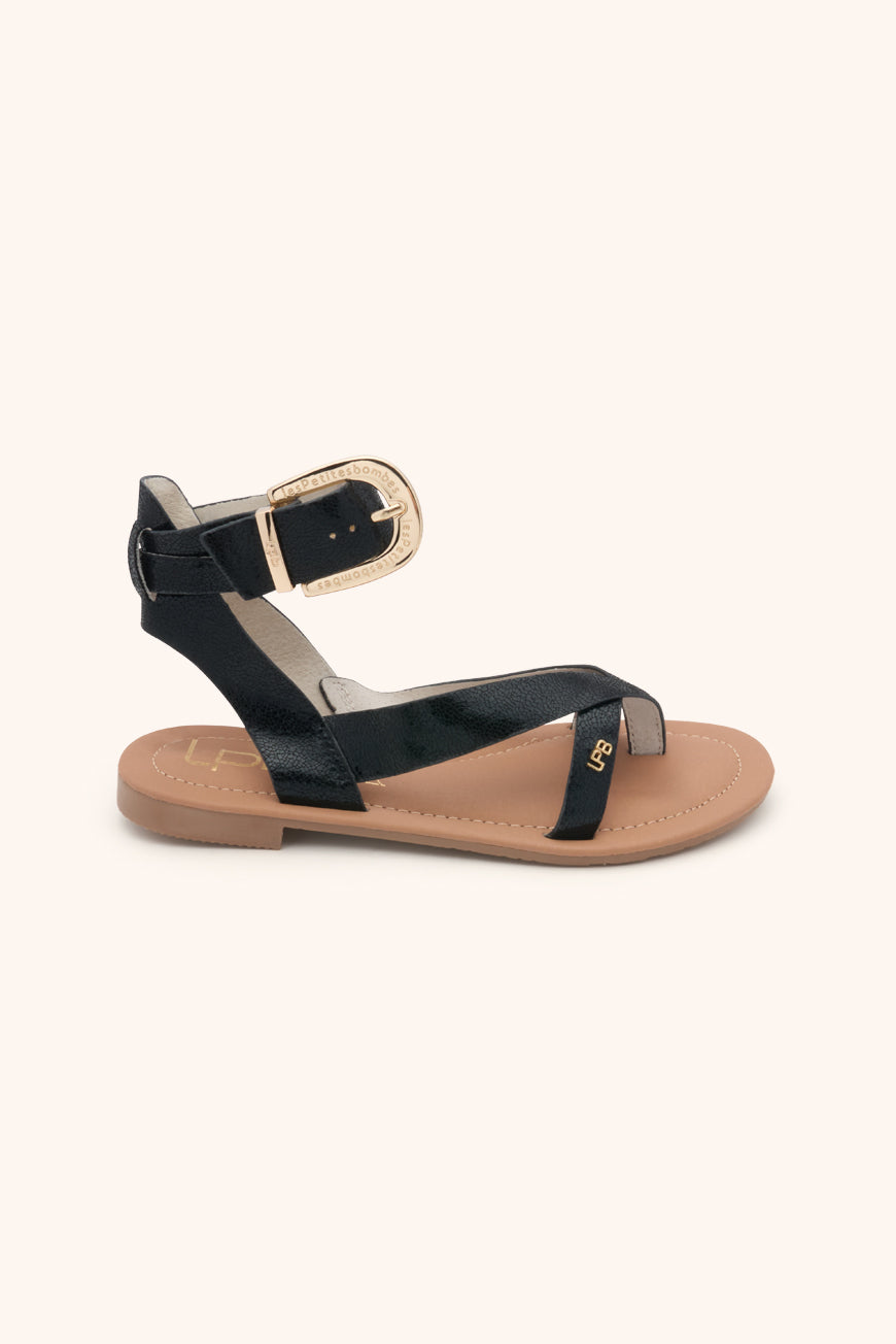 SANDALES FIRMA NOIR METAL