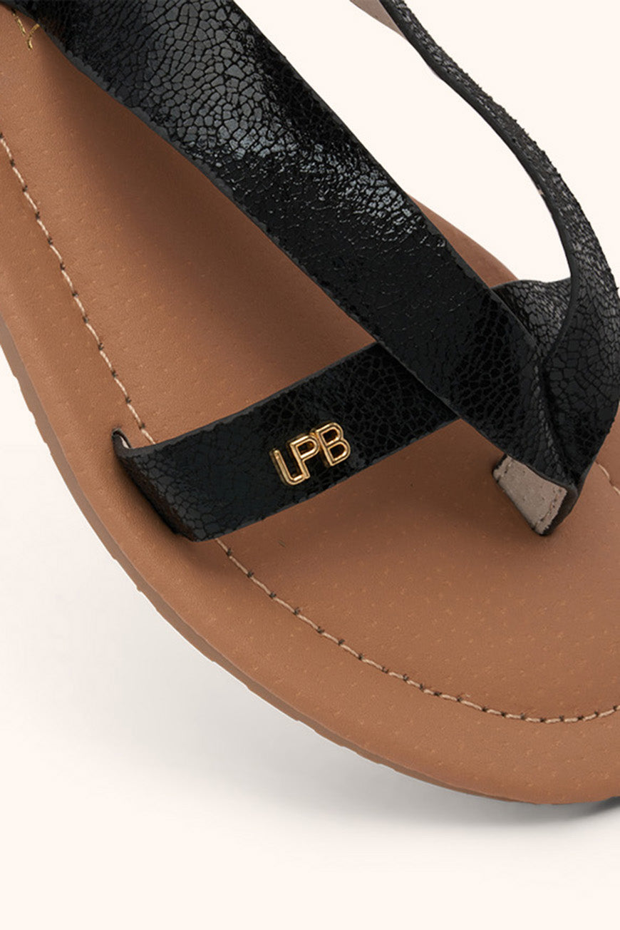 SANDALES FIRMA NOIR METAL