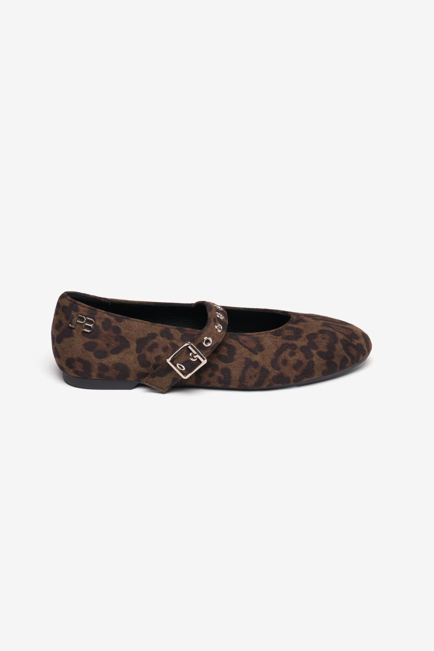 BALLERINES LEOPARD SUEDINE MILLY