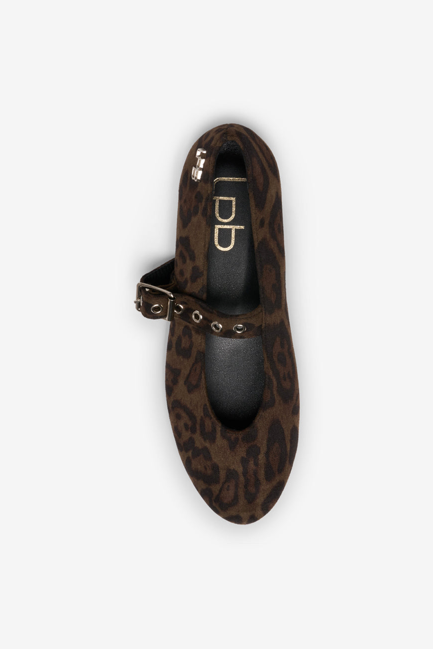 BALLERINES LEOPARD SUEDINE MILLY