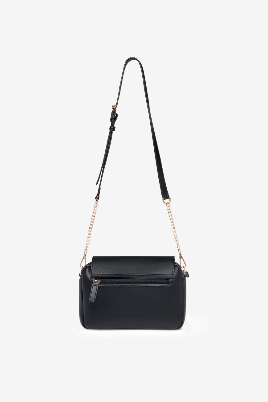 SAC A MAIN NOIR DORE MARIETTA