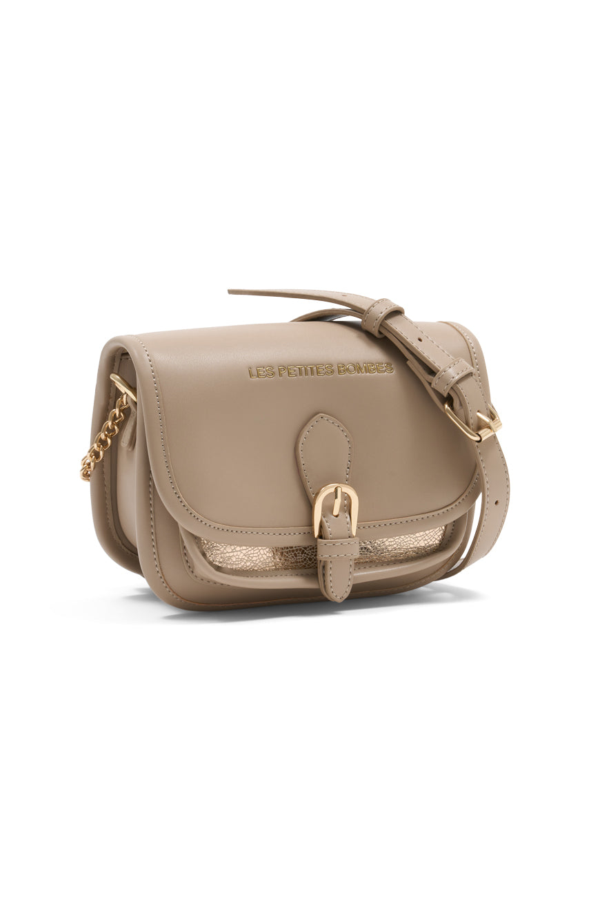 SAC BANDOULIERE MARGERY BEIGE / DORE