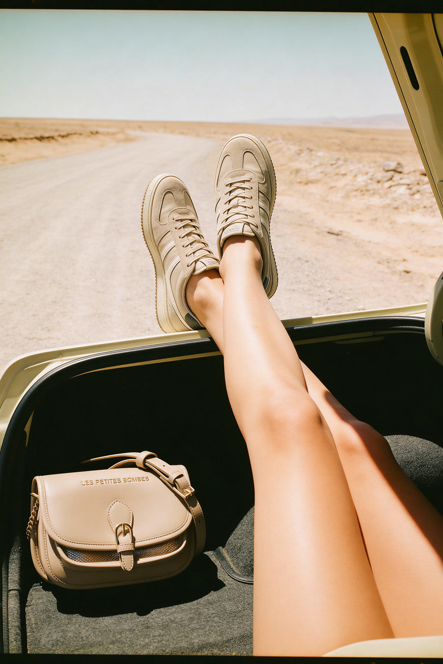 SAC BANDOULIERE MARGERY BEIGE / DORE