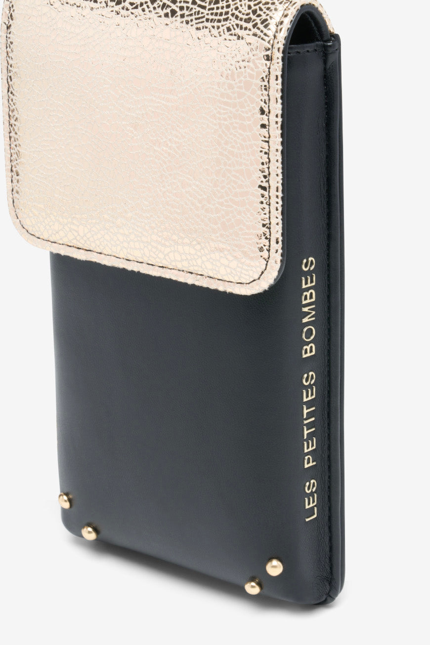 ETUI SMARTPHONE NOIR DORE MARJANE