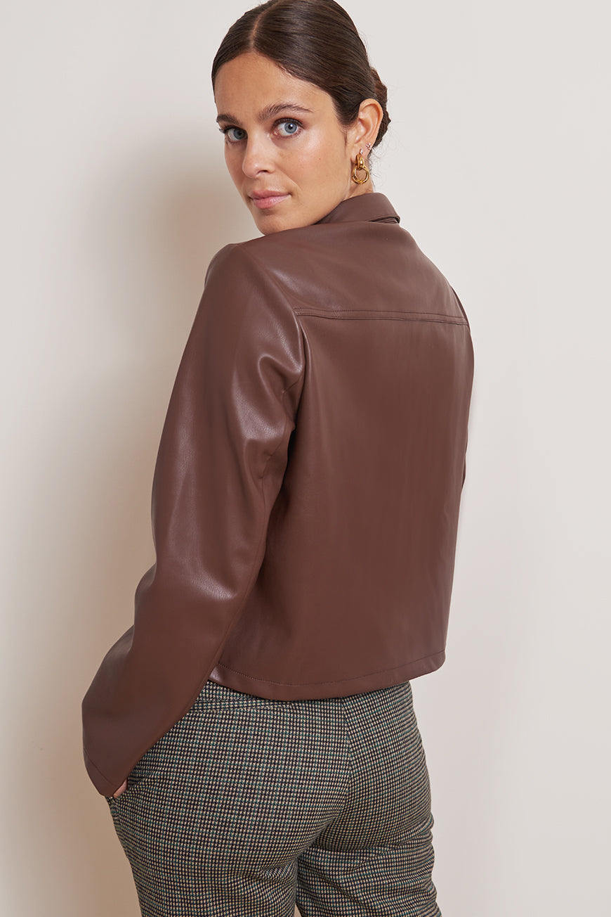 VESTE SIMILICUIR MARILYN