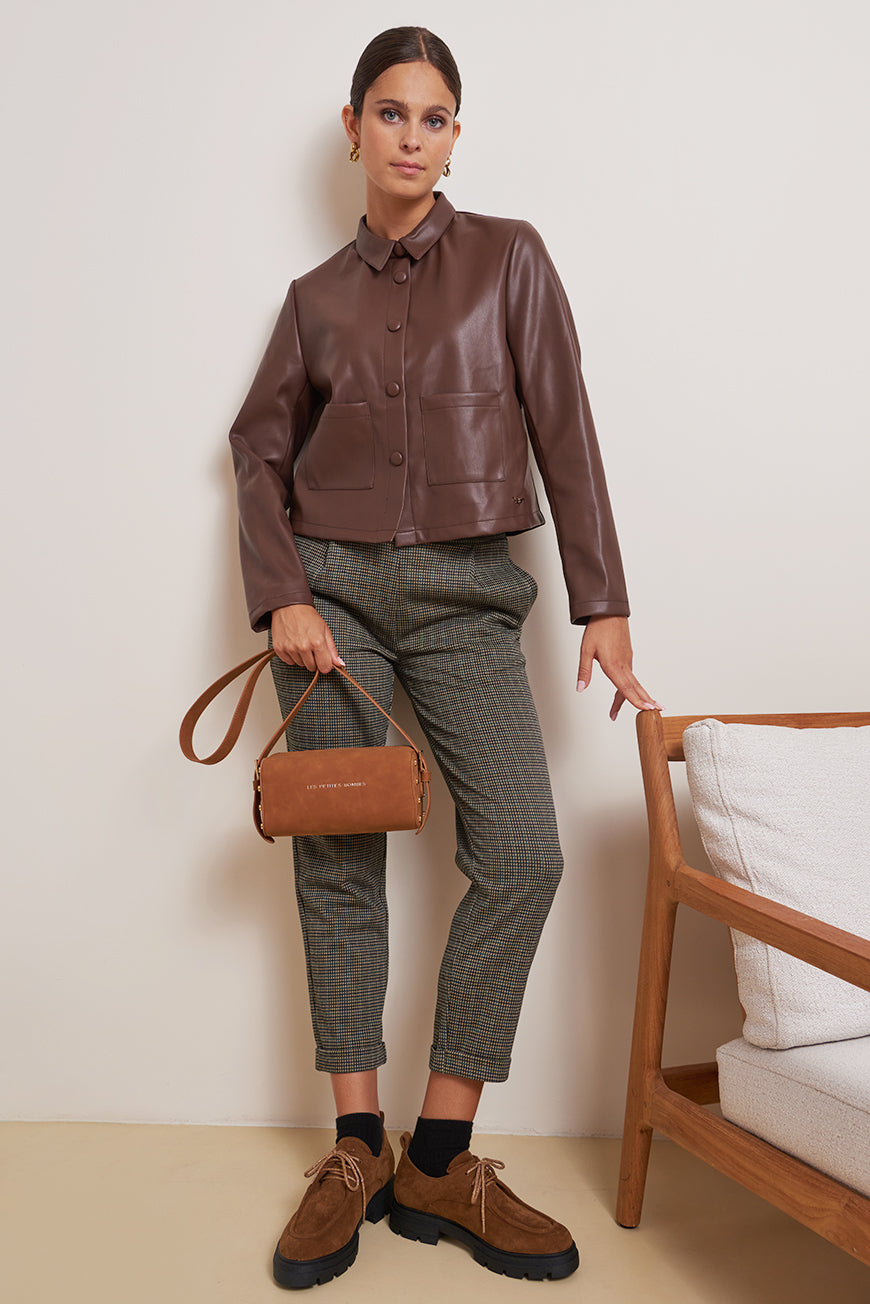 VESTE SIMILICUIR MARILYN