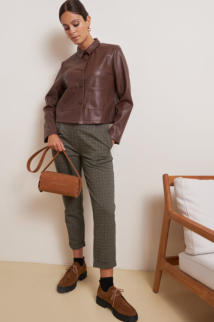 VESTE SIMILICUIR MARILYN