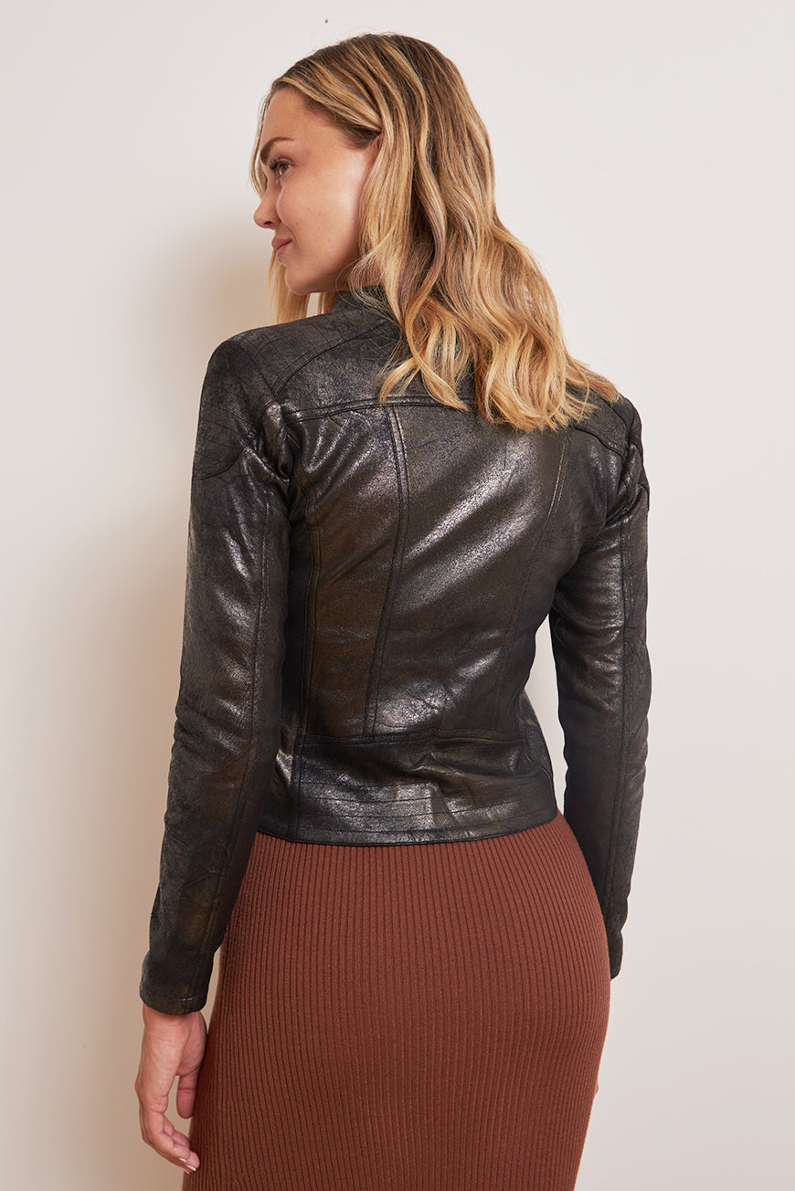 VESTE PERFECTO SIMILICUIR GYPSIE