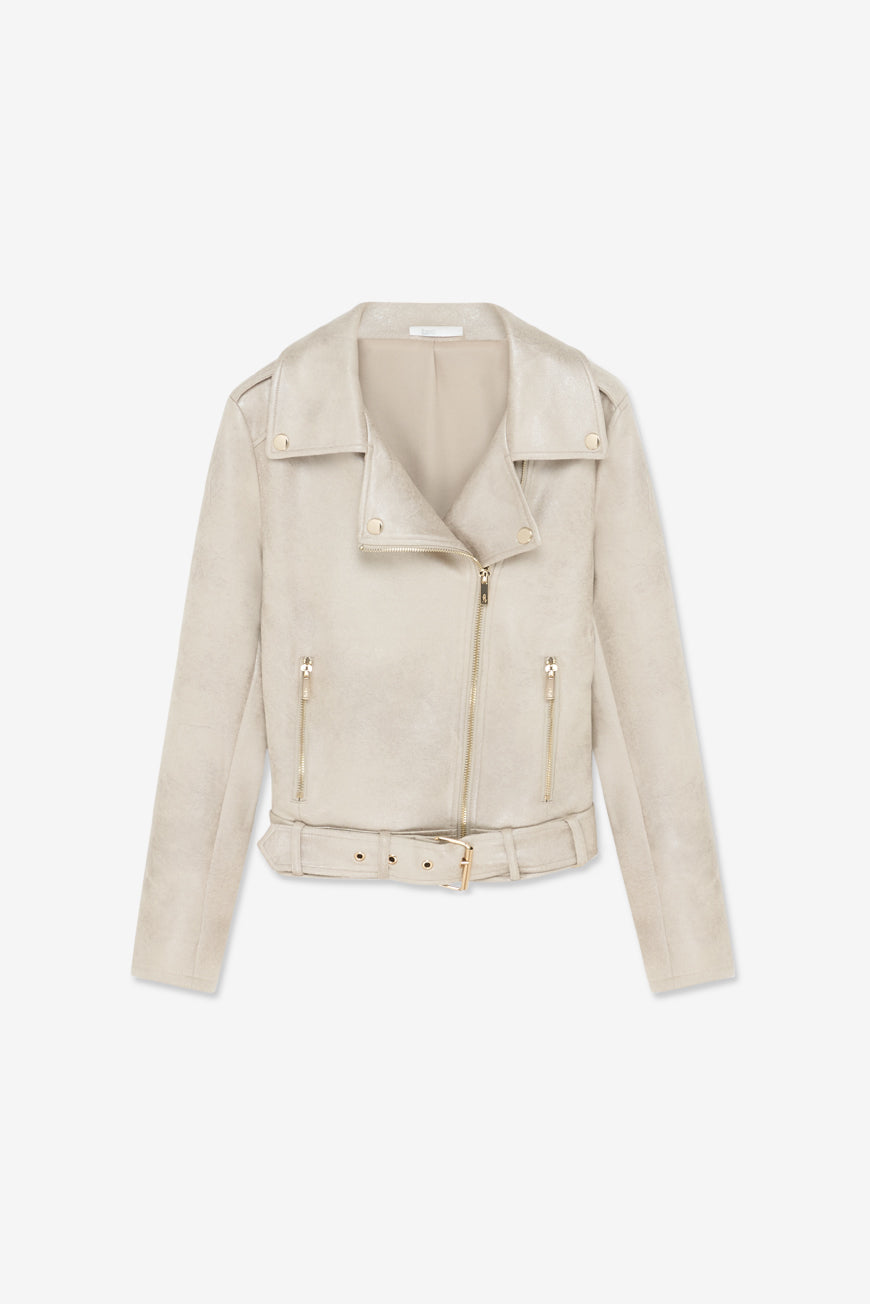 VESTE PEFECTO SIMILICUIR ARMELLE