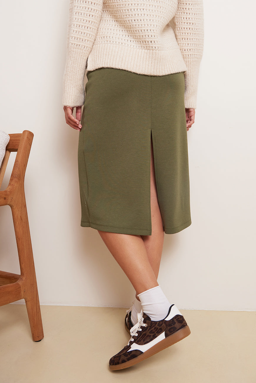 JUPE MI LONGUE FENDUE MALISSA