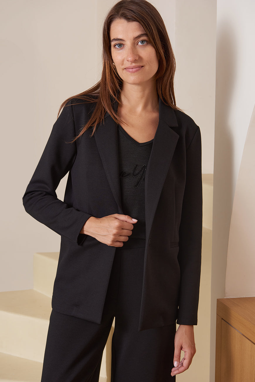 Veste Noire Les Petites Bombes VESTE BLAZER LONGUE MALCIE LES