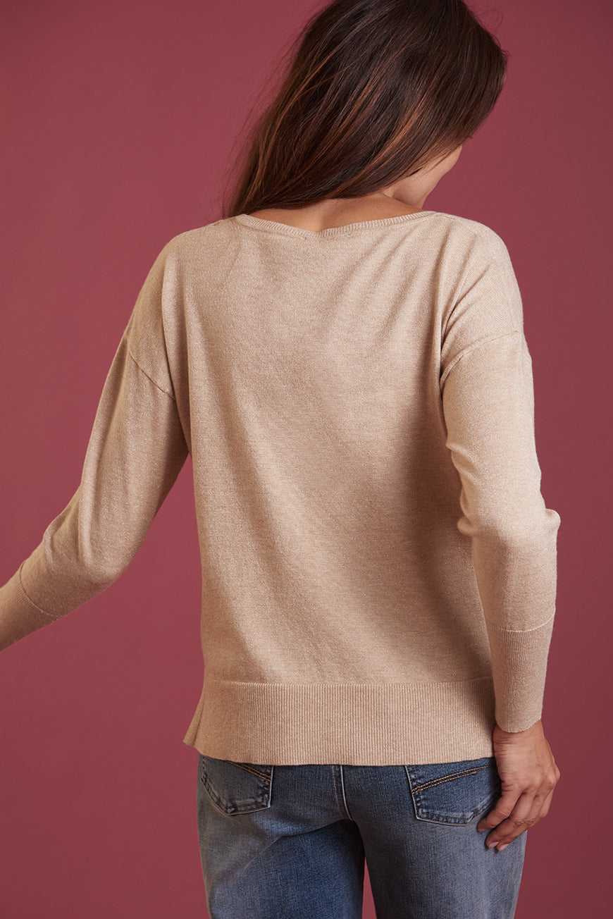 PULL COL ROND GHALIA