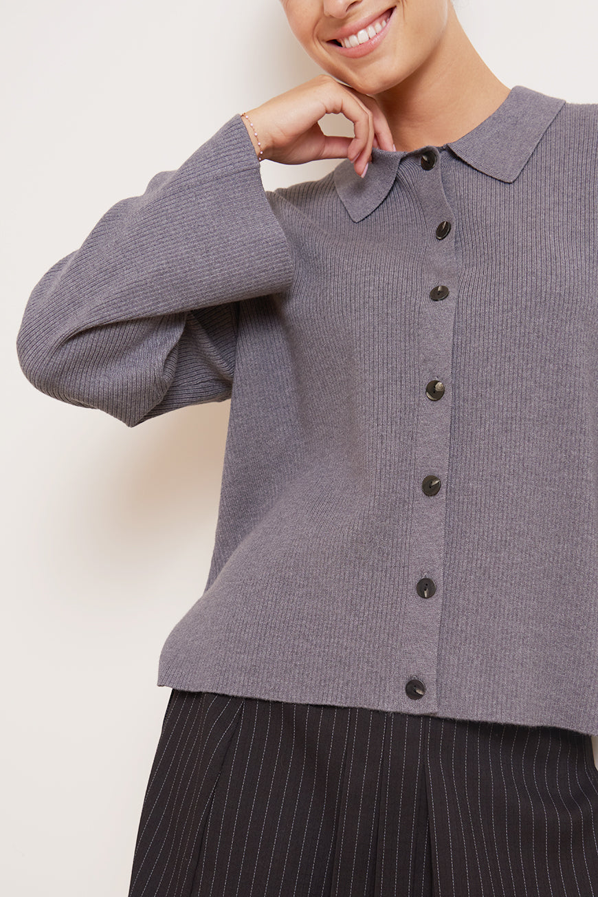 GILET COL CHEMISE MELIA