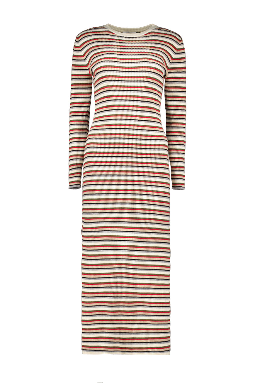 ROBE JANIG RAYURES MULTICO