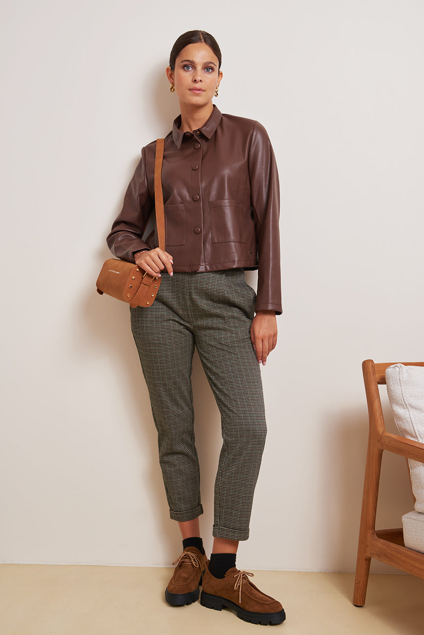 PANTALON A CARREAUX CASSENDRA