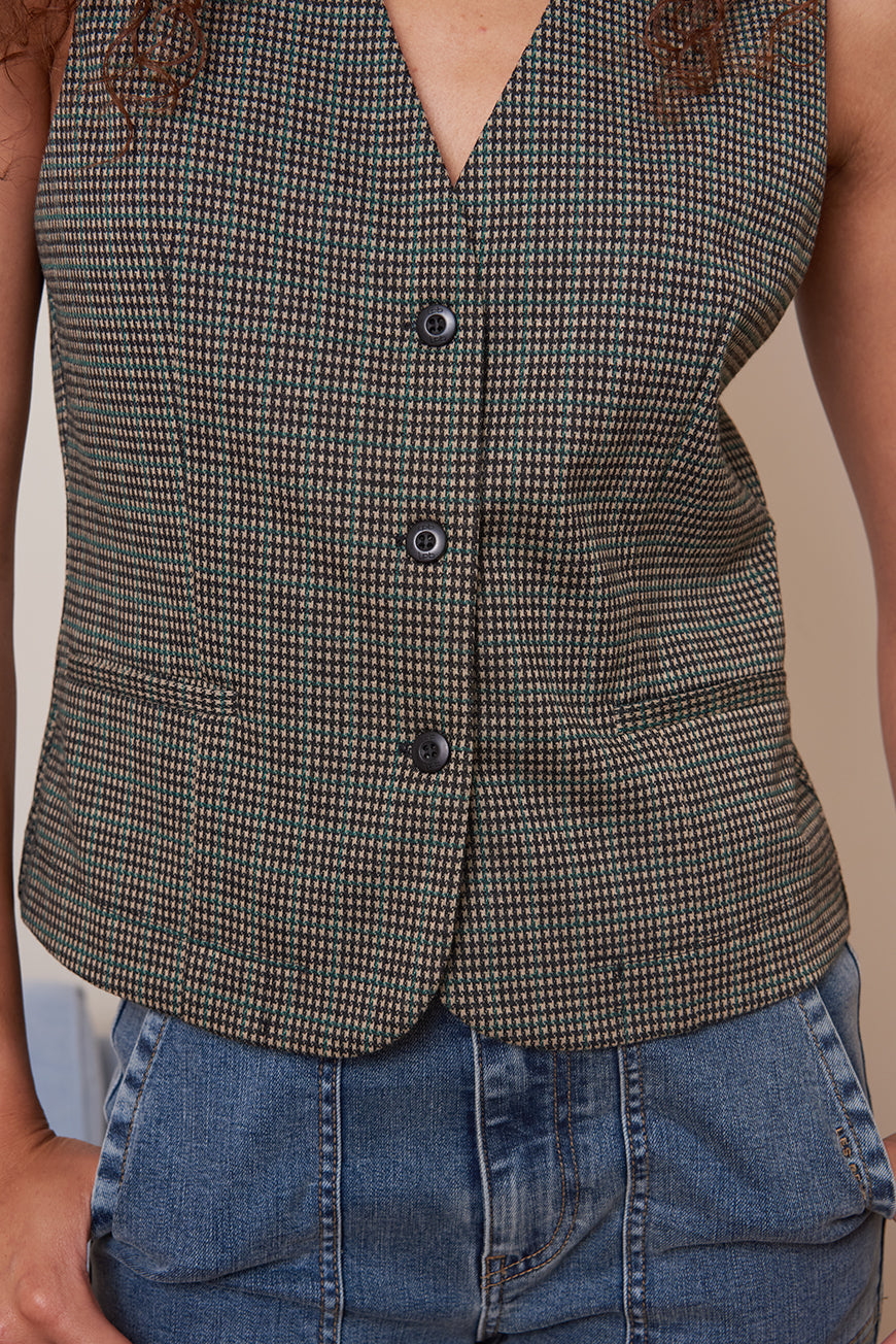 GILET DE COSTUME SANS MANCHE JESSIA