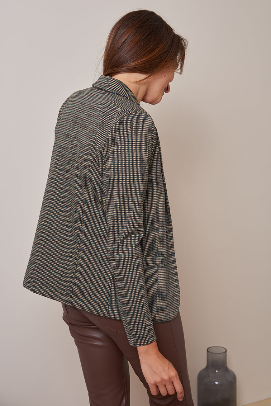 VESTE BLAZER A CARREAUX ANNE