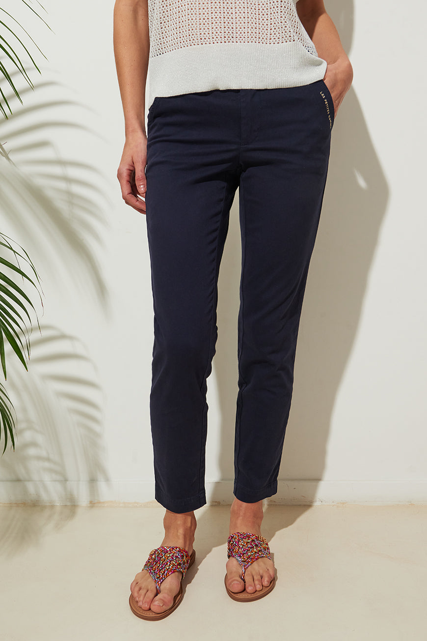 PANTALON CHINO NAOMIE MARINE