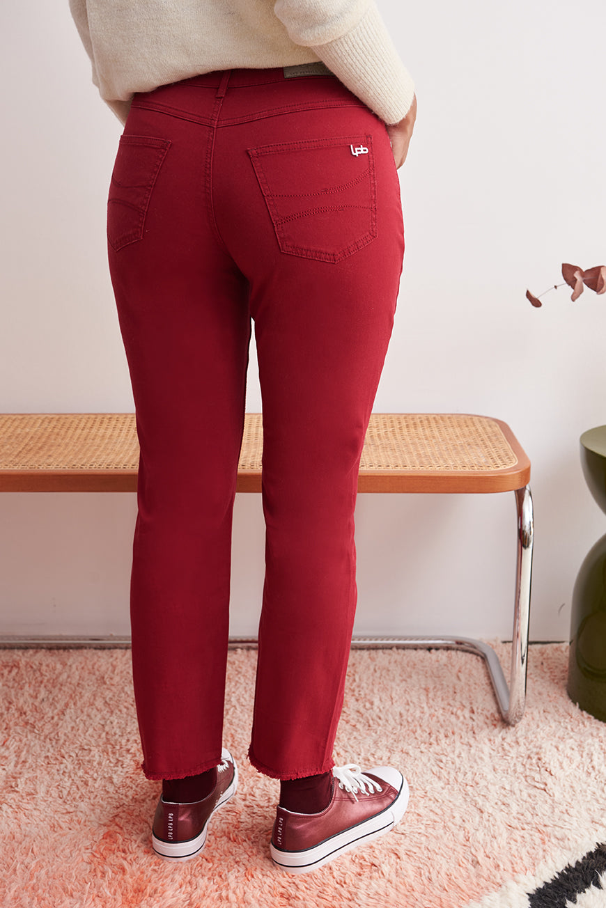 PANTALON FAHRA ROUGE