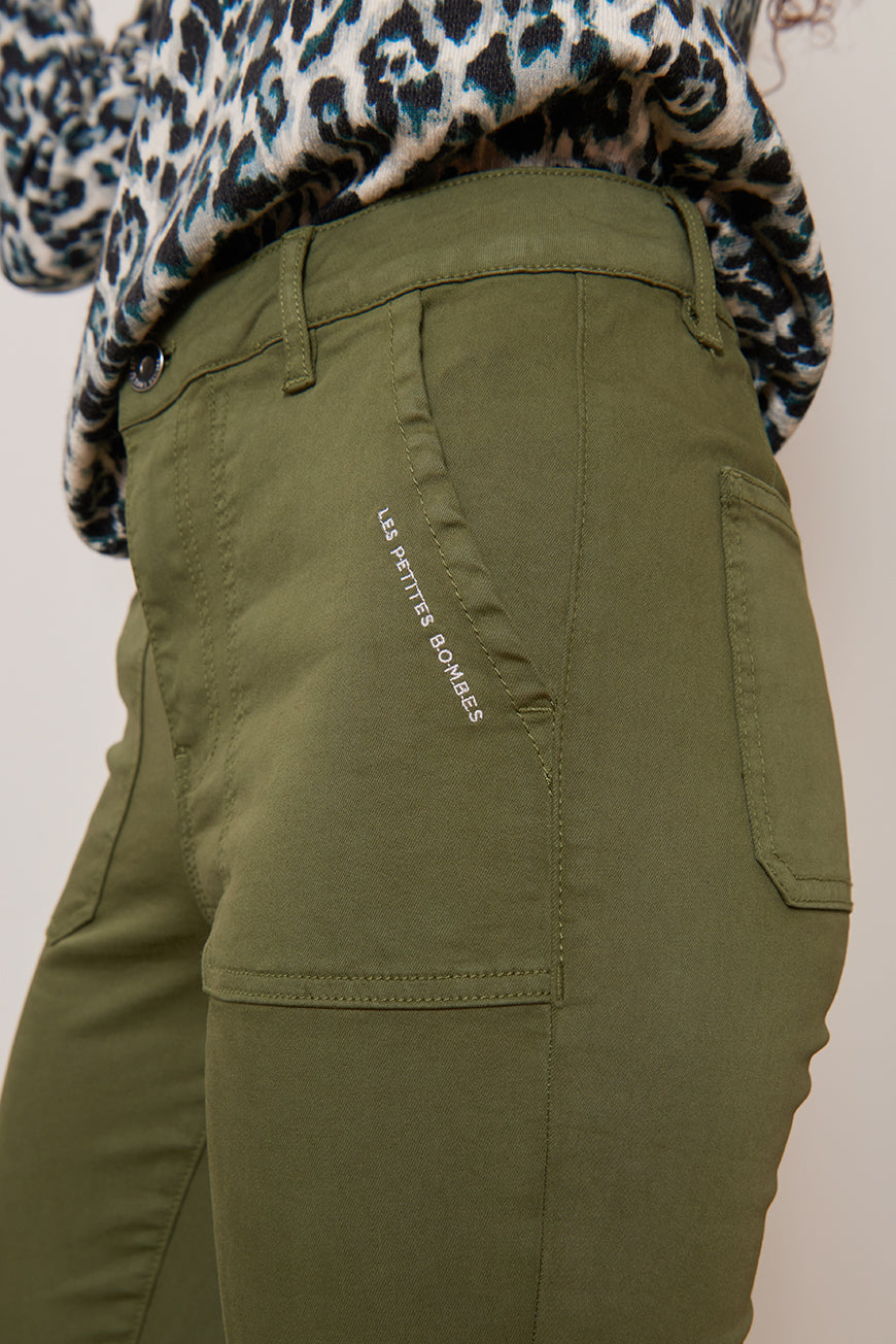 PANTALON BOOTCUT CROPPED INDIANA