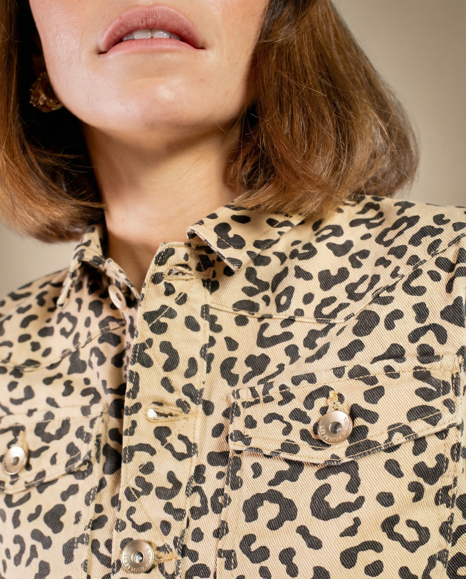 VESTE NAHEMA PRINT LEOPARD