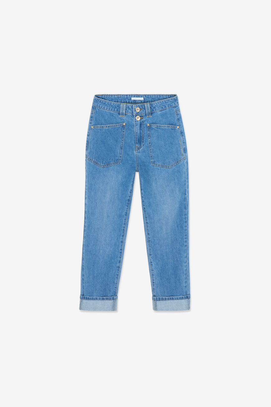 PANTALON REGULAR CROPPED LIDONIA