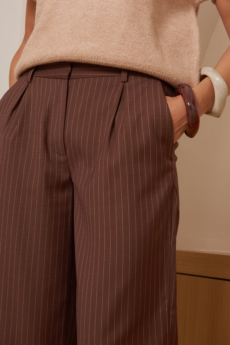 PANTALON A RAYURES GEN