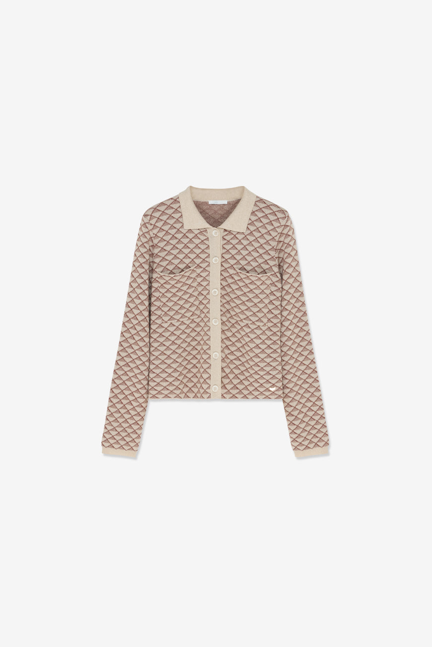 GILET COL CHEMISE JOLIANE