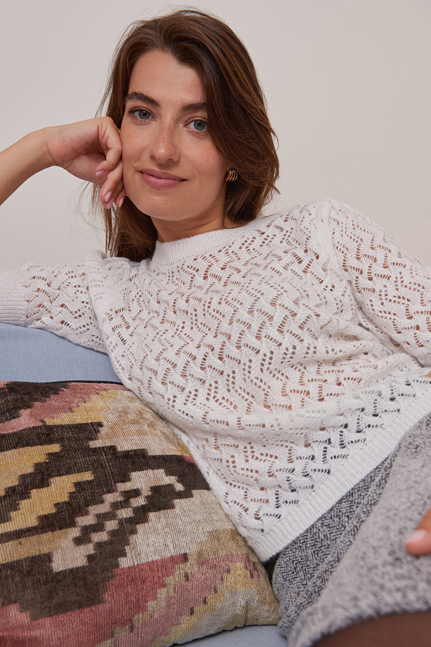 PULL MANCHE COURTE MAELISE