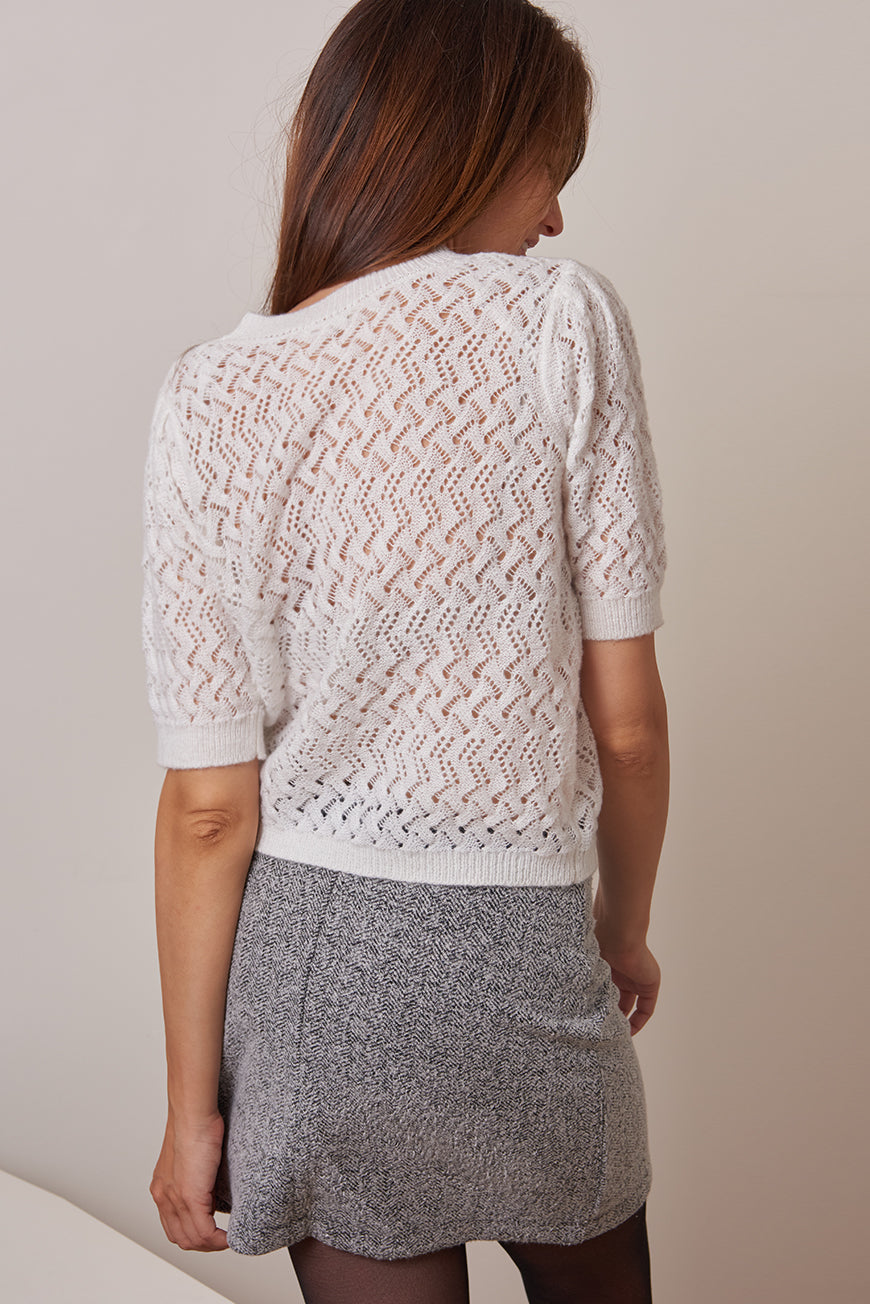 PULL MANCHE COURTE MAELISE