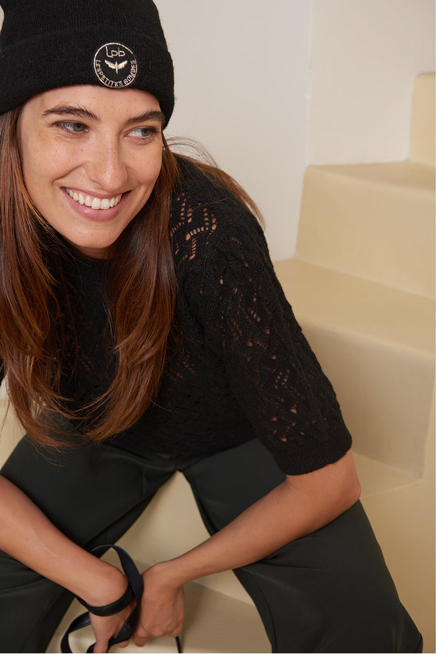 PULL MANCHE COURTE MAELISE