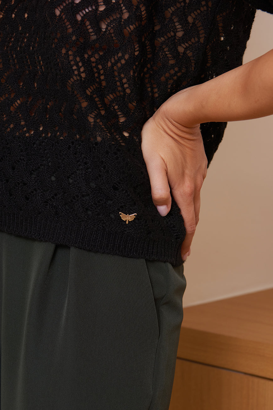 PULL MANCHE COURTE MAELISE