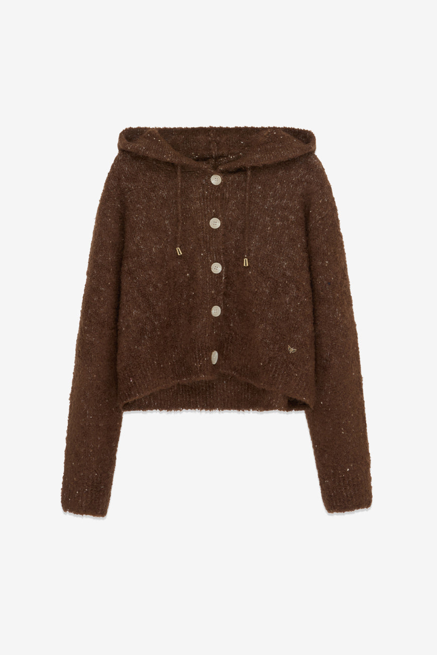 GILET COURT A CAPUCHE JASMINE