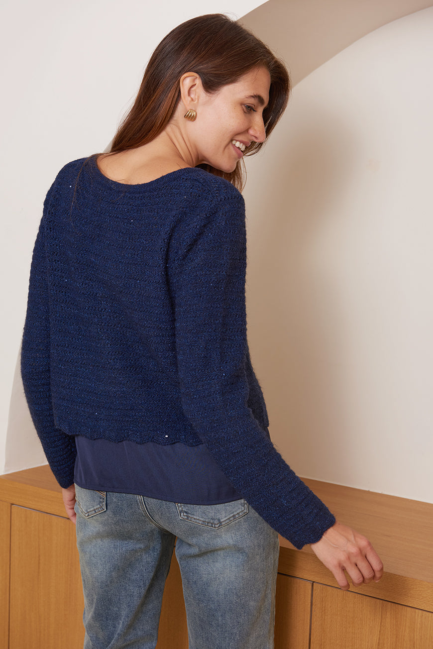 GILET COURT A NOUER LOICA