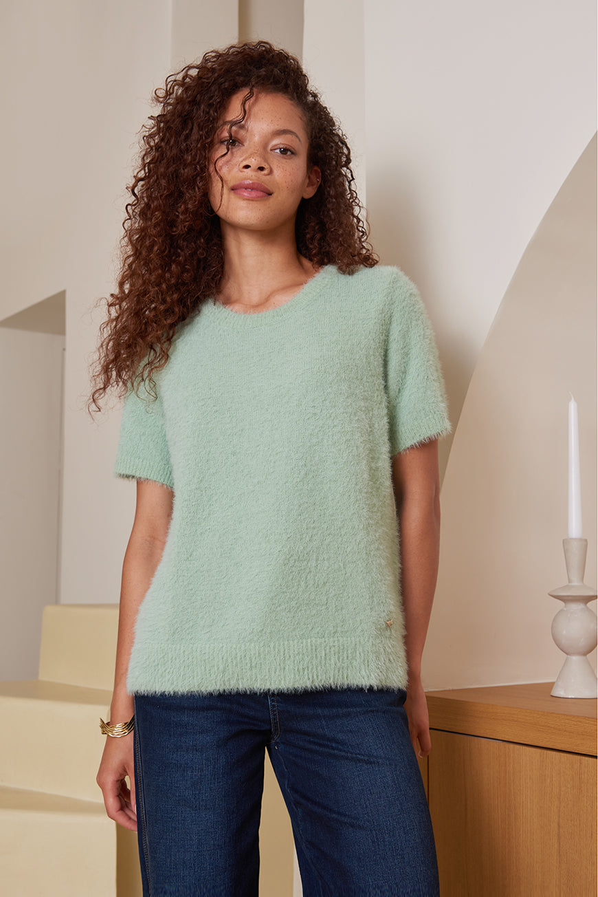 PULL MANCHE COURTE MAGALI